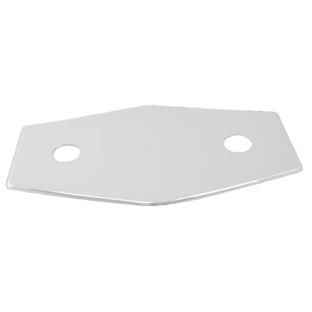 Westbrass Two-Hole Remodel Plate in Powdercoated White D504-50